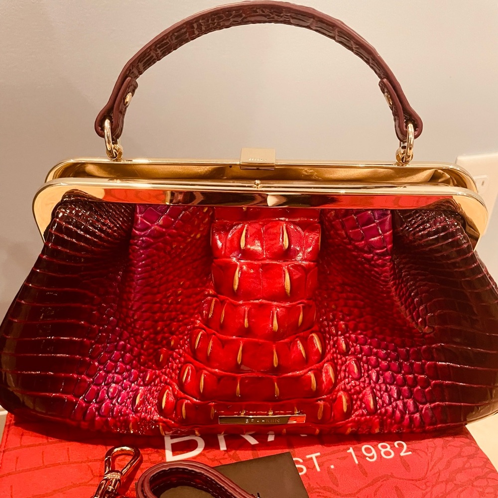 Brahmin 40th Anniversary Emmett Ruby Ombré Small Satchel